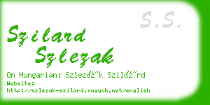 szilard szlezak business card